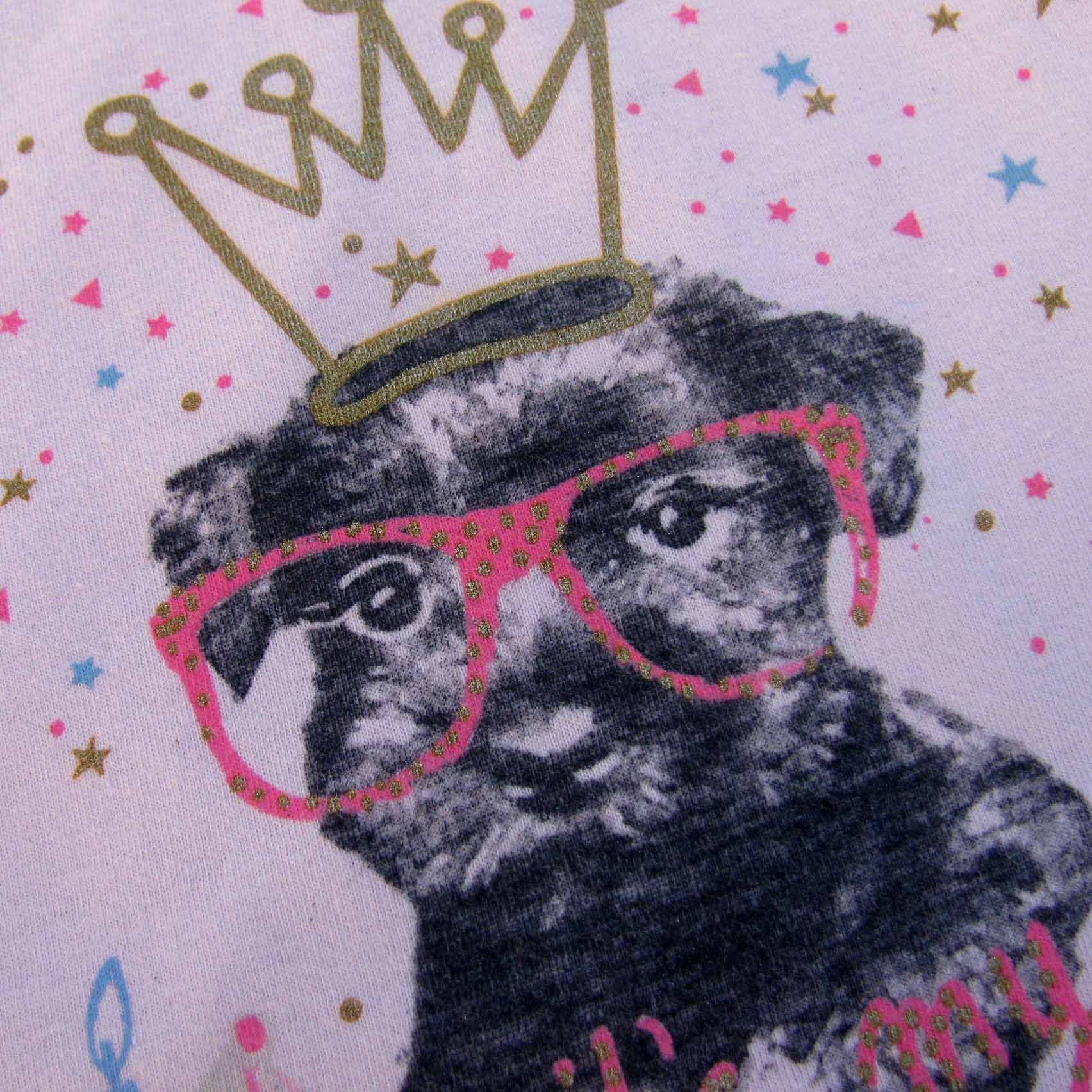 CHIPIE T-Shirt rosa Logo Hund mit Krone Let`s Party 62 68 87 80 86 92 98 NEU