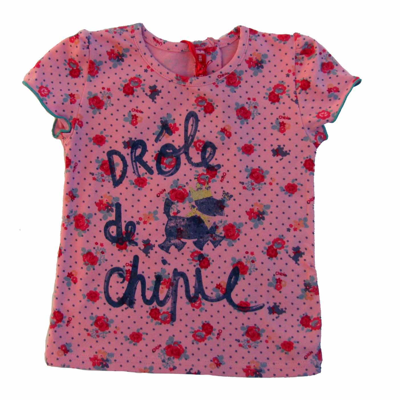 CHIPIE T-Shirt rosa Logo Hund mit Krone Let`s Party 62 68 87 80 86 92 98 NEU
